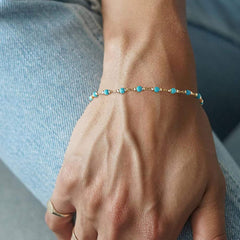Geometric Design Turquoise Bracelet
