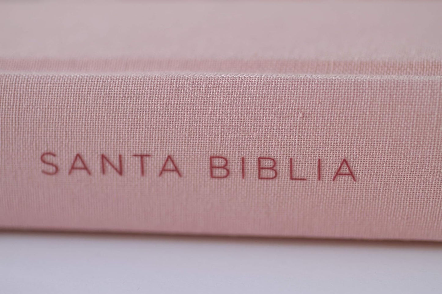 Santa Biblia 1960 Letra Grande. Tapa Dura, Tela Rosada Con Flores, Tamaño Manual / Bible RVR 1960. Handy Size, Large Print, Hardcover, Pink