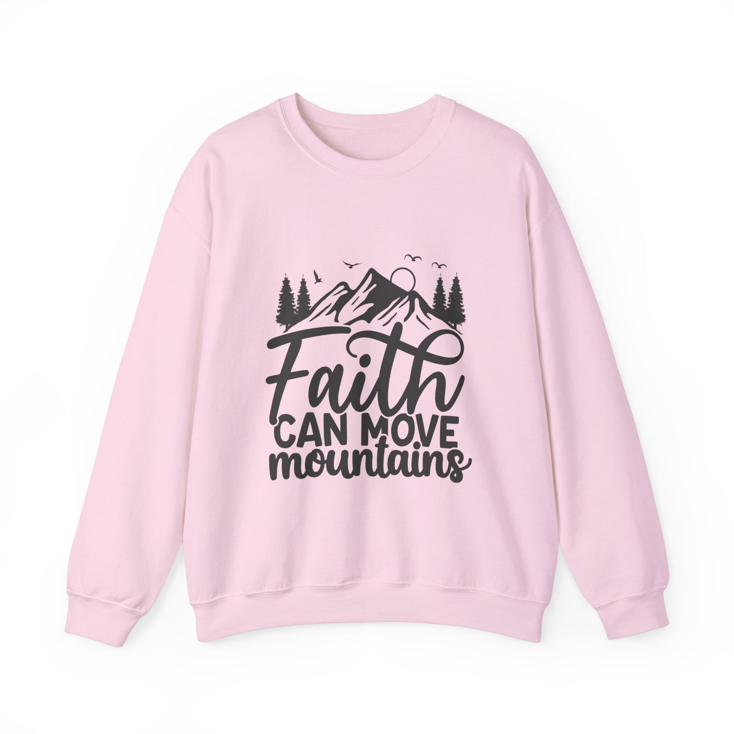 LT. Faith Can Move Mountains Unisex Crewneck Sweatshirt