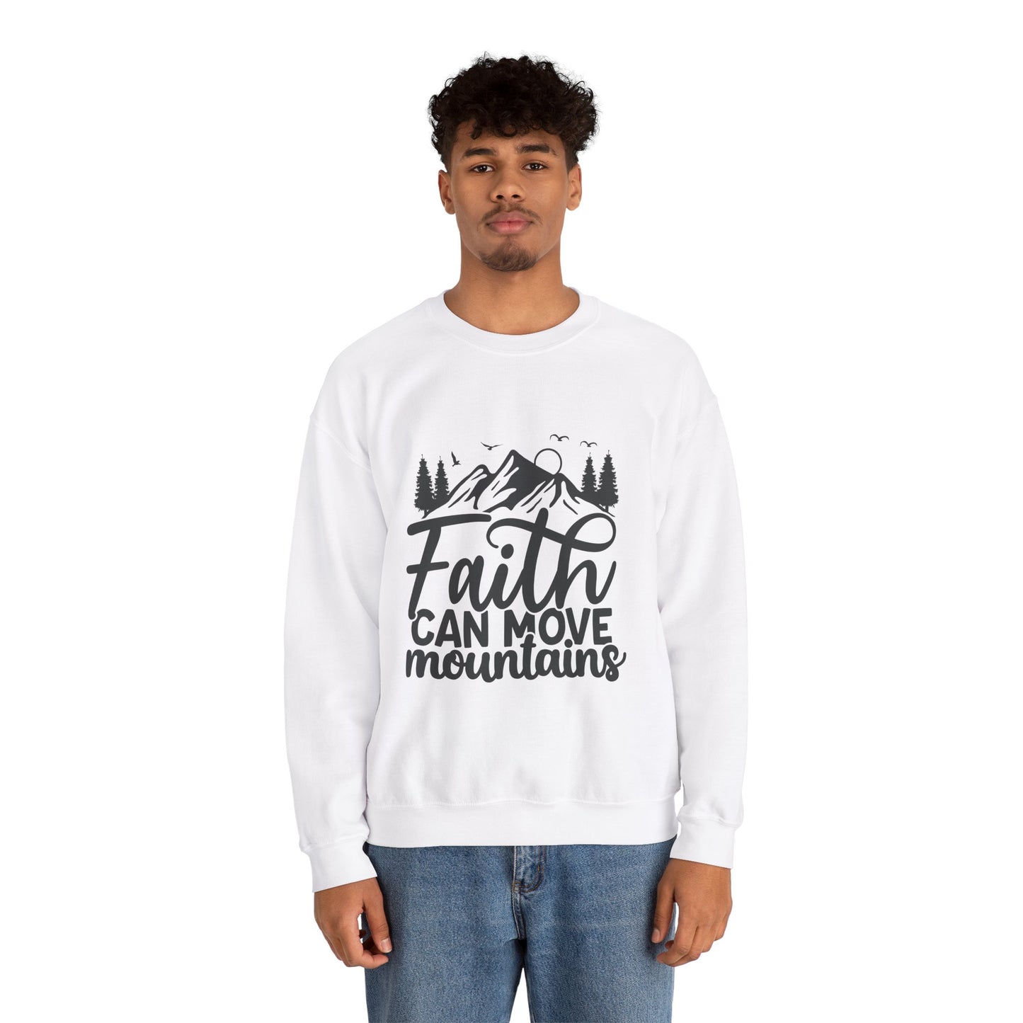 LT. Faith Can Move Mountains Unisex Crewneck Sweatshirt