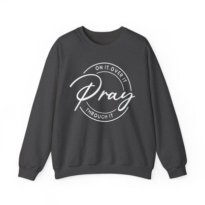 DK. Pray On It Design, Unisex Inspirational Crewneck Sweatshirt