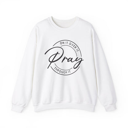 LT. Pray On It Design, Unisex Inspirational Crewneck Sweatshirt