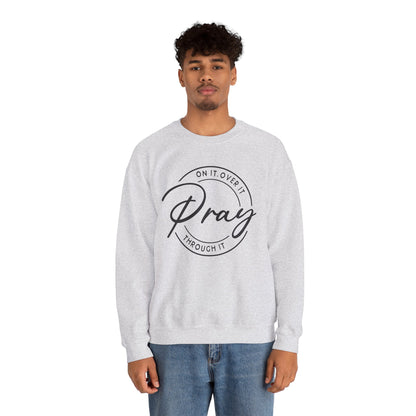 LT. Pray On It Design, Unisex Inspirational Crewneck Sweatshirt