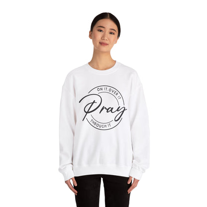 LT. Pray On It Design, Unisex Inspirational Crewneck Sweatshirt