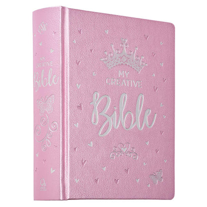 ESV Holy Bible, My Creative Bible for Girls, Faux Leather Hardcover W/Ribbon Marker, Illustrated Coloring, Journaling and Devotional Bible, English Standard Version, Pink