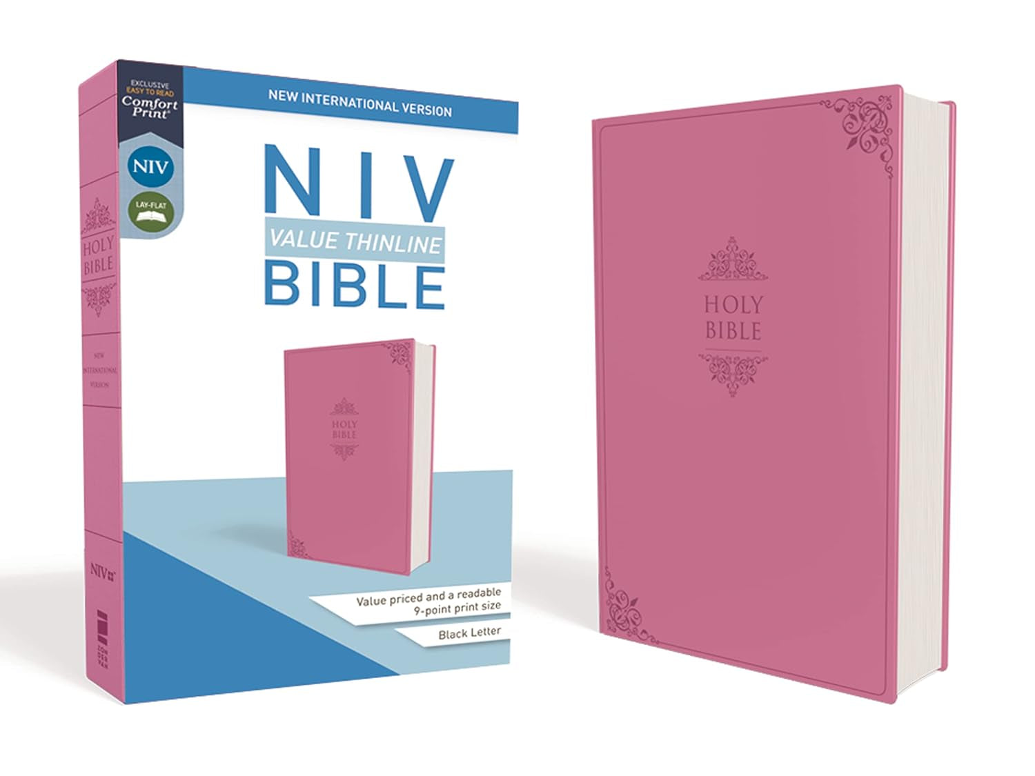 NIV, Value Thinline Bible, Leathersoft, Pink, Comfort Print