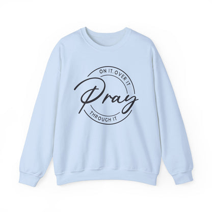 LT. Pray On It Design, Unisex Inspirational Crewneck Sweatshirt