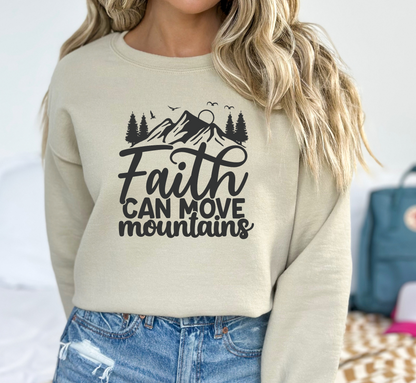 LT. Faith Can Move Mountains Unisex Crewneck Sweatshirt