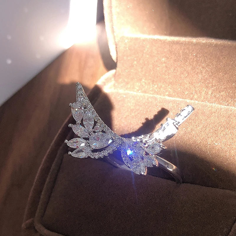 Angel Wings Ring .925 Sterling Silver