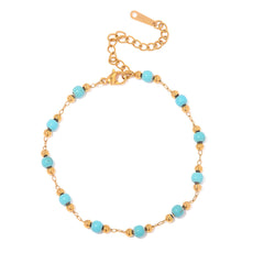 Geometric Design Turquoise Bracelet