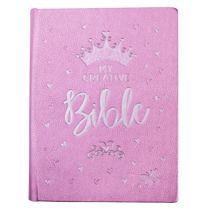 ESV Holy Bible, My Creative Bible for Girls, Faux Leather Hardcover W/Ribbon Marker, Illustrated Coloring, Journaling and Devotional Bible, English Standard Version, Pink