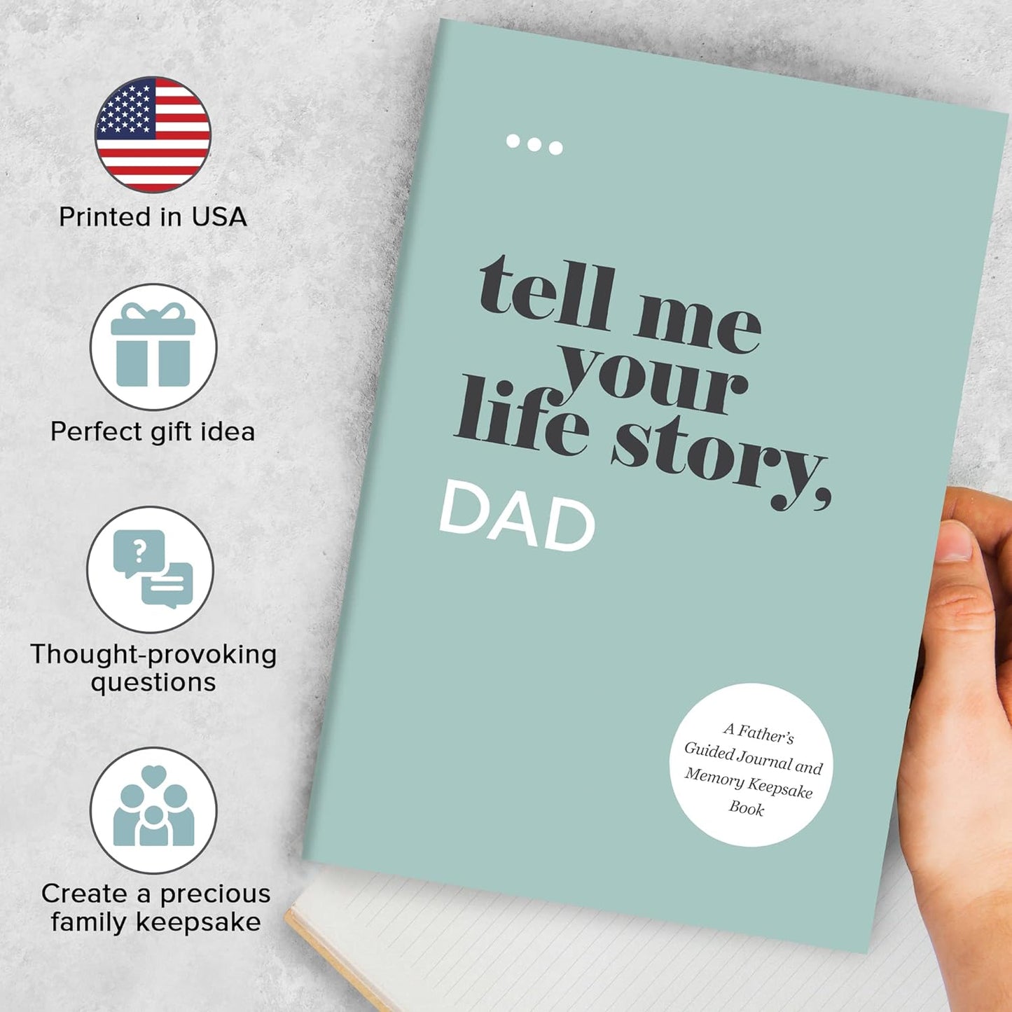 Tell Me Your Life Story, Dad: a Father’s Guided Journal and Memory Keepsake Book