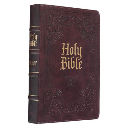 KJV Holy Bible, Full-Size Faux Leather Red Letter Edition - Thumb Index & Ribbon Marker, King James Version