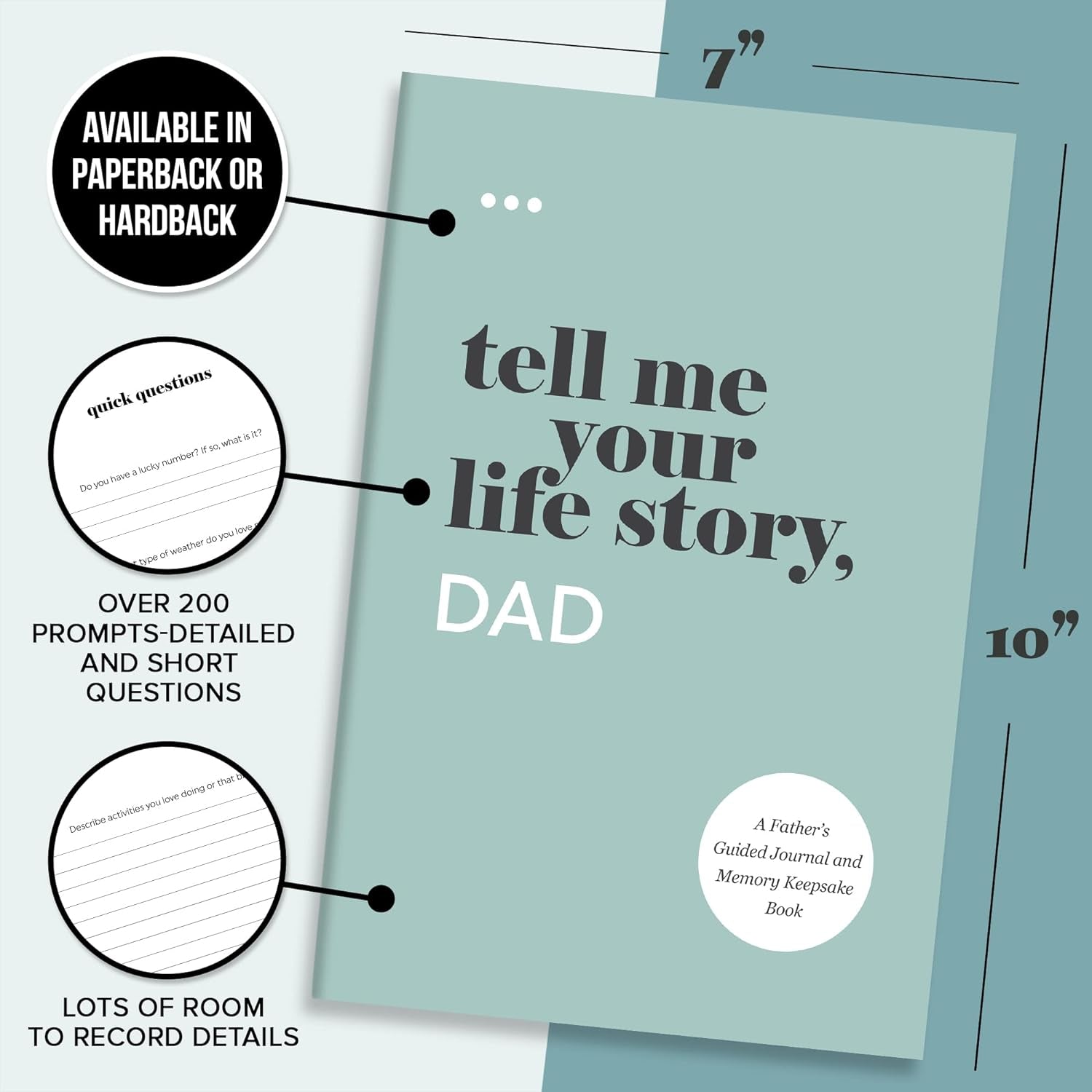 Tell Me Your Life Story, Dad: a Father’s Guided Journal and Memory Keepsake Book