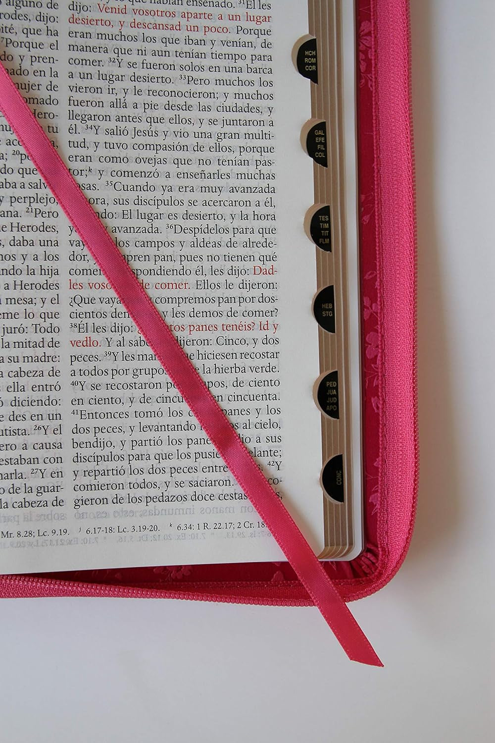 Santa Biblia 1960 Letra Grande. Símil Piel Fucsia, Cremallera, Índice, Ma Nual / Spanish Bible RVR 1960. Handy Size, Large Print, Leathersoft