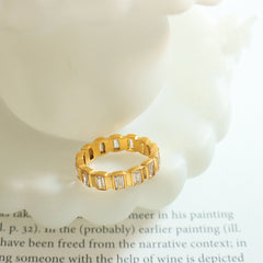 Old Glam Inlaid Sparkle Stackable Ring