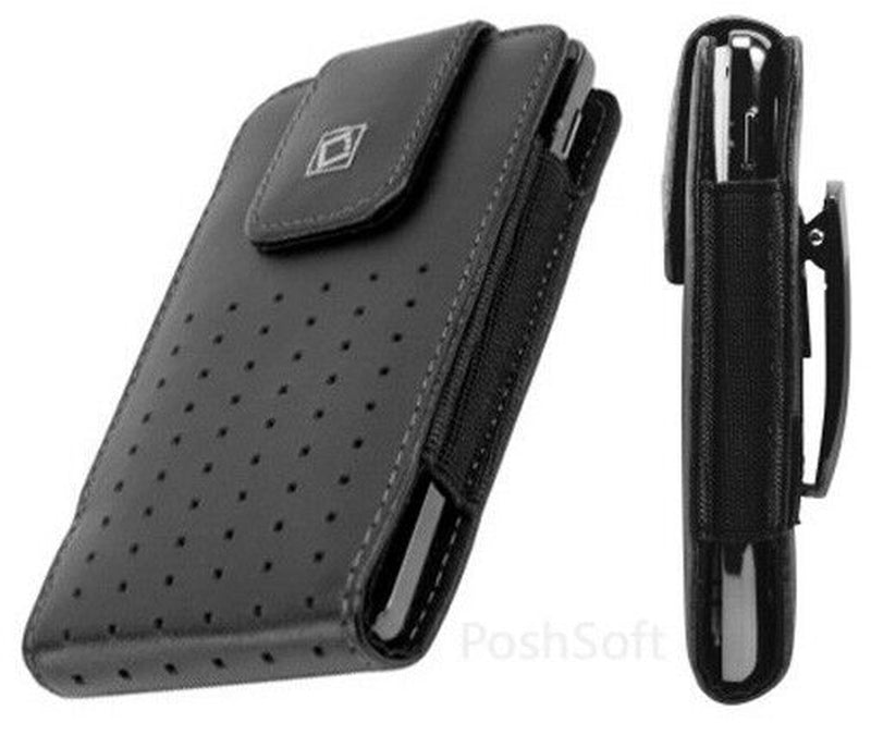 Leather Case Holster for Iphone 13 / Pro 12/12 Pro X Xs 8- Black Pouch+Belt Clip