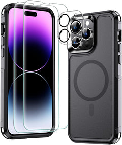 MOZOTER Magnetic for Iphone 15 Case Clear,[Compatible with Magsafe]  [Military-Grade Drop Protection] [Anti Yellowing] Slim Thin Shockproof Phone Case 6.1 Inch-Clear