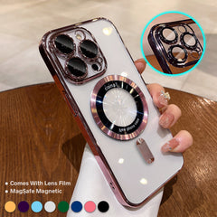 Shockproof Mag Safe TPU Case for Iphone 15 14 Pro Max 13 12 11 Camera Lens Cover