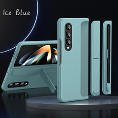 For Samsung Galaxy Z Fold 5 4 3 Bracket Stand Case Cover with S Pen Slot Holder
