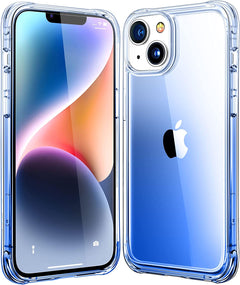 Mkeke for Iphone 15 Pro Max Case Clear, [Not-Yellowing] with Tempered Glass Screen Protector, [Military-Grade Drop Protection] Shockproof Phone Cases for Iphone 15 Pro Max 2023