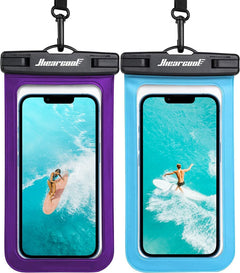 Hiearcool Waterproof Phone Pouch, Waterproof Phone Case for Iphone 15 14 13 12 Pro Max XS Samsung, IPX8 Cellphone Dry Bag Beach Essentials 2Pack-8.3"