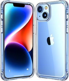 Mkeke for Iphone 15 Pro Max Case Clear, [Not-Yellowing] with Tempered Glass Screen Protector, [Military-Grade Drop Protection] Shockproof Phone Cases for Iphone 15 Pro Max 2023