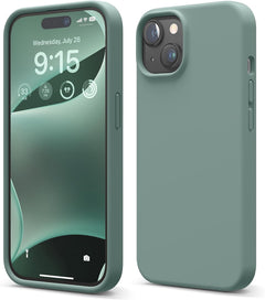 Elago Compatible with Iphone 15 Case, Liquid Silicone Case, Full Body Protective Cover, Shockproof, Slim Phone Case, Anti-Scratch Soft Microfiber Lining, 6.1 Inch (Stone)