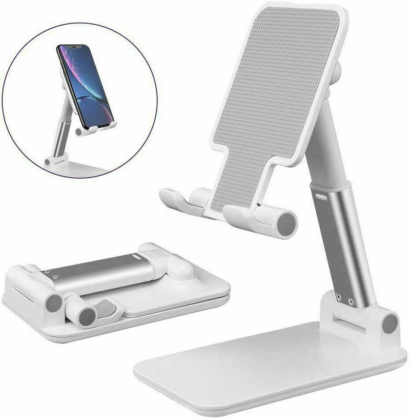 Cell Phone Stand Tablet Mount Fordable Desktop Holder Cradle Dock Mobile Iphone