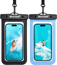 Hiearcool Waterproof Phone Pouch, Waterproof Phone Case for Iphone 15 14 13 12 Pro Max XS Samsung, IPX8 Cellphone Dry Bag Beach Essentials 2Pack-8.3"