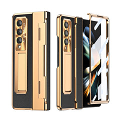 For Samsung Galaxy Z Fold5/4 Fold 3 Shockproof Hinge Screen Protector Stand Case