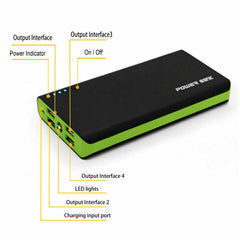 4USB Power Bank 10000Mah Portable External Battery Backup Charger Fast Charging