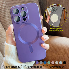Mag Safe Magnetic TPU Case for Iphone 15 14 Pro Max 13 12 +Camera Lens Protector